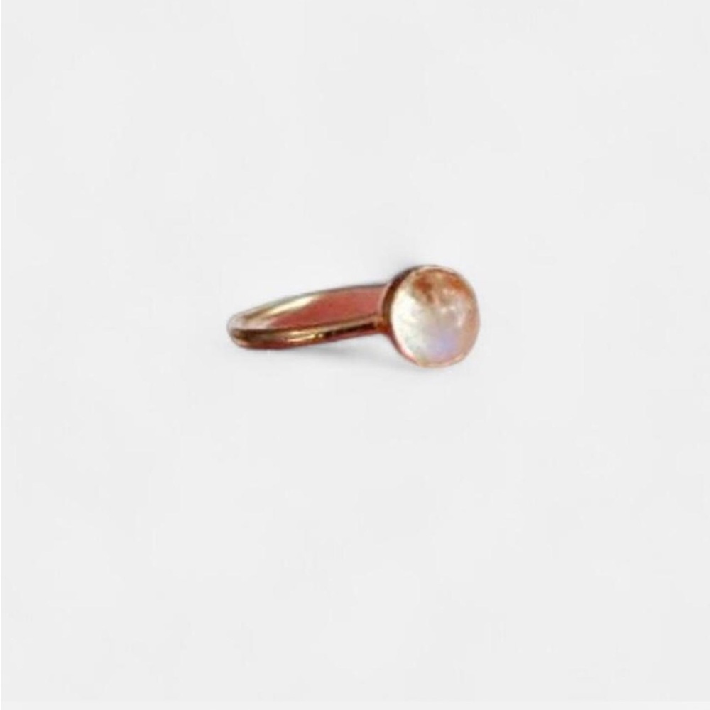 Handmade Gold Filled Moonstone Nose Hoop 20g 9mm